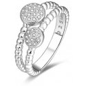 Beneto Silver ring with zircons AGG335 Beneto Silver ring with zircons AGG335