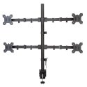 Techly ICA-LCD 382-Q monitor mount / stand 68.6 cm (27") Desk Black
