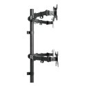 Techly ICA-LCD 382-Q monitor mount / stand 68.6 cm (27") Desk Black