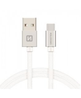 Swissten 71521303 USB-kaabel USB 3.2 Gen 1 (3.1 Gen 1) 2 m USB A USB C Hõbe