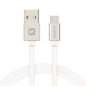 Swissten 71521303 USB kabelis USB 3.2 Gen 1 (3.1 Gen 1) 2 m USB A USB C Sidabras Swissten 71521303 USB kabelis USB 3.2 Gen 1 (3.1 Gen 1) 2 m USB A USB C Sidabras