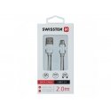 Swissten 71521303 USB-kaabel USB 3.2 Gen 1 (3.1 Gen 1) 2 m USB A USB C Hõbe Swissten 71521303 USB-kaabel USB 3.2 Gen 1 (3.1 Gen 1) 2 m USB A USB C Hõbe