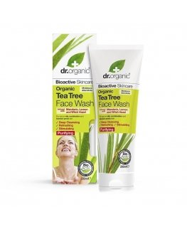 Dr Organic Tea Tree Valomasis kremas Moteriškas 200 ml