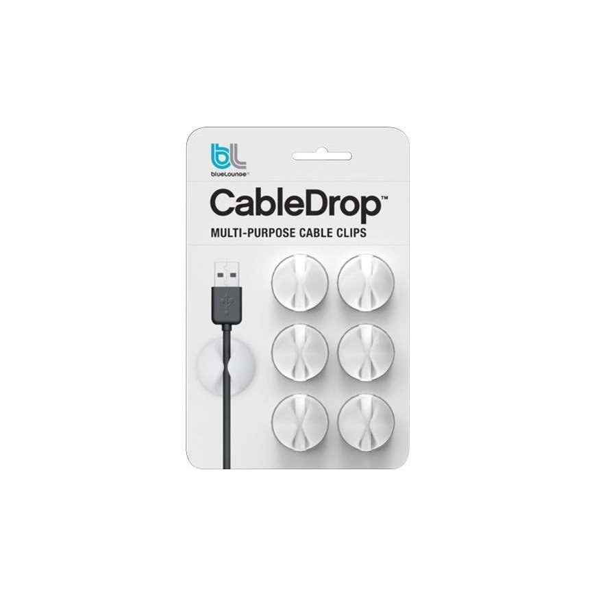 Bluelounge CableDrop vaijerikiinnike Valkoinen 6 kpl – 2