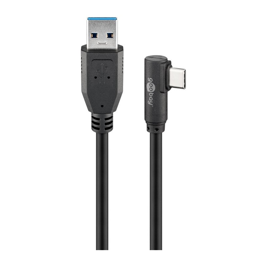 Goobay 66503 USB кабель USB 3.2 Gen 1 (3.1 Gen 1) 2 m USB A USB C Черный