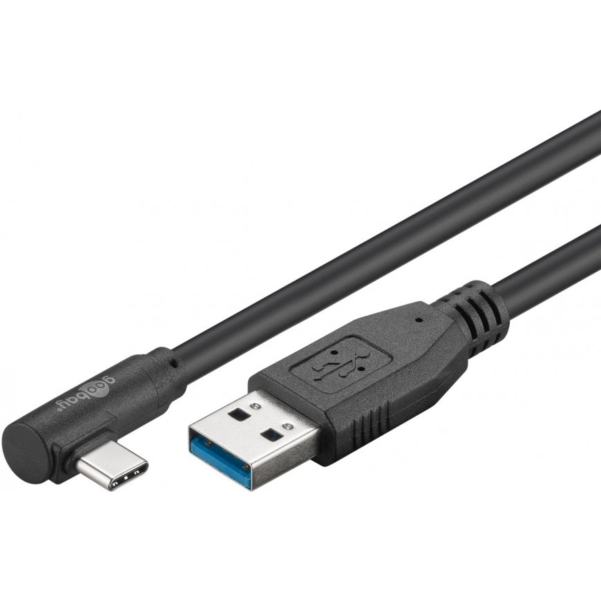 Goobay 66503 USB кабель USB 3.2 Gen 1 (3.1 Gen 1) 2 m USB A USB C Черный – 2