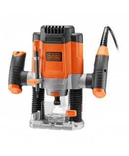Black & Decker KW1200E-QS frezavimo ir (arba) profiliavimo staklės Juoda, Oranžinė 28000 RPM 1200 W