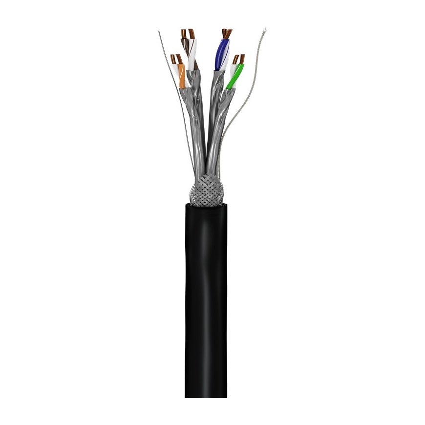 Goobay 77624 сетевой кабель Черный 100 m Cat6a S/FTP (S-STP) – 2