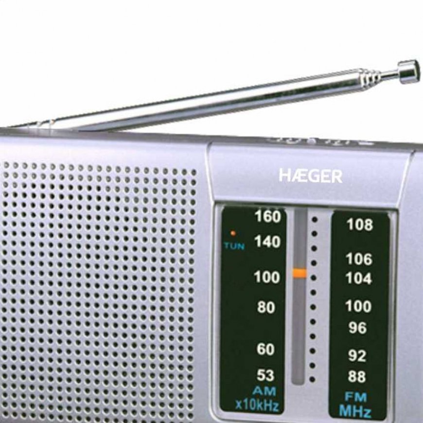 Haeger PR-BIB.001A radio Kannettava Digitaalinen Hopea – 2