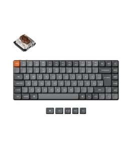 Keychron K3M-H3-DE keyboard Home/Office USB + RF Wireless + Bluetooth German Grey
