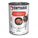 Canned cat food - Ontario Cat can Beef with Salmon flavoured wit Canned cat food - Ontario Cat can Beef with Salmon flavoured wit