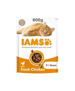 Dry food for cats - IAMS CAT SENIOR CHICKEN, 800 gr