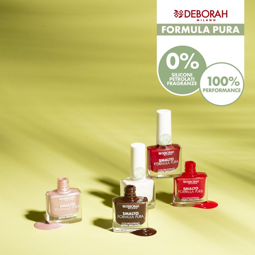Deborah Milano Formula Pura nagų lakas 8,5 ml Raudona Blizgus – 2