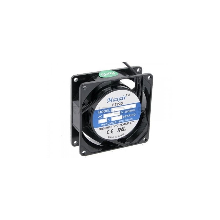 Ventiliatorius MAXAIR 80x80x25mm 230V 14W guolinis