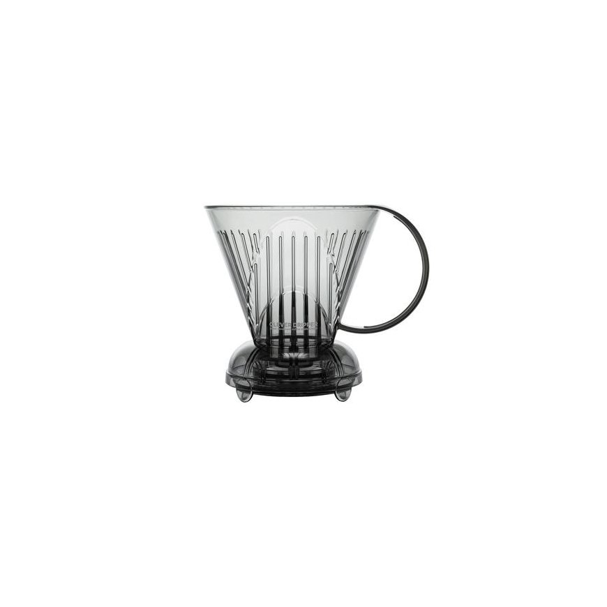 Clever Dripper - L 500ml läpinäkyvä harmaa + 100 suodatinta