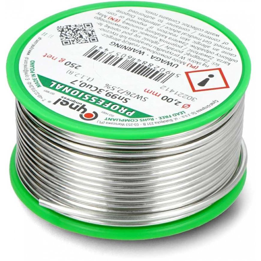 Juotos Cynel LC99.3 SW26 250g/2mm - lyijytön – 3