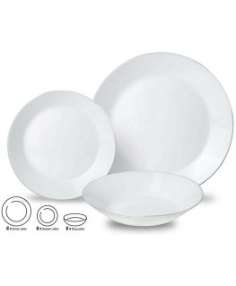 King Hoff Elegant tableware set for 6 people, 18 pieces