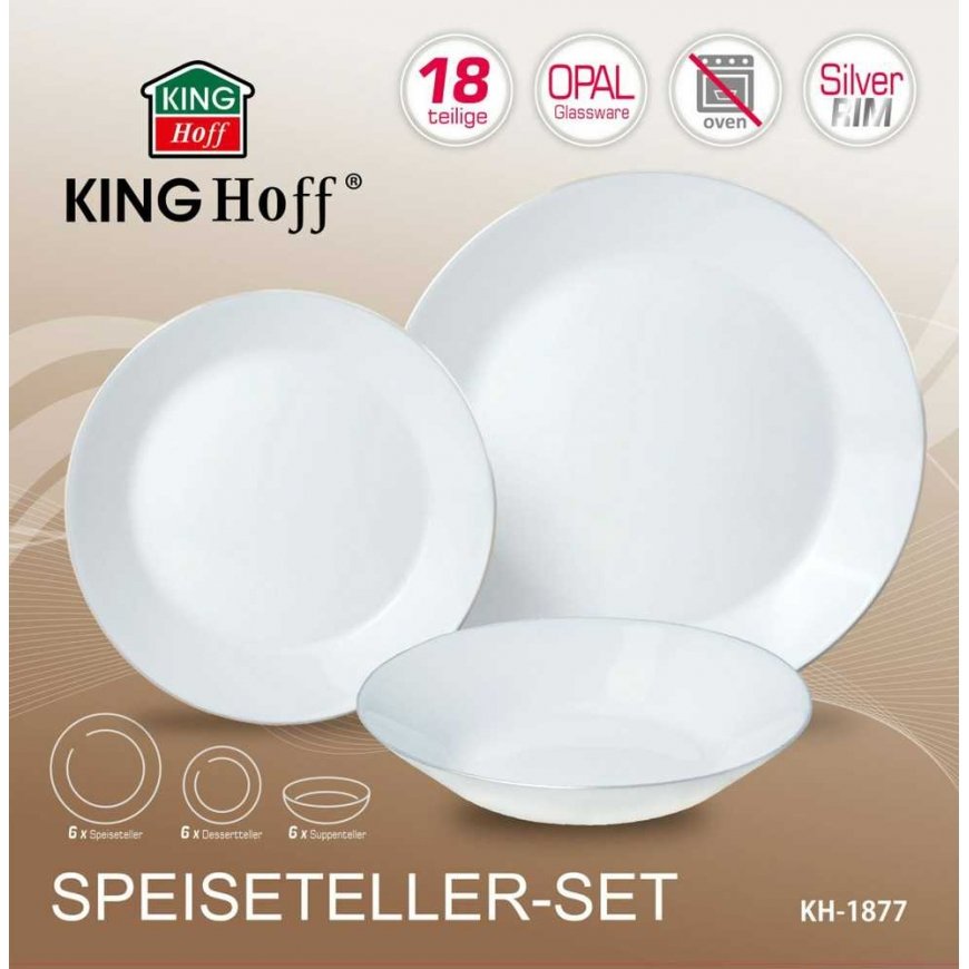 King Hoff Elegantiškas indų rinkinys 6 asmenims, 18 dalių – 4
