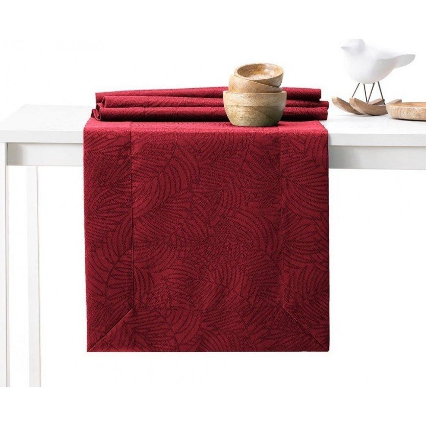 AmeliaHome TCLOTH/AH/GAIA/BRD/CLARET/40X140