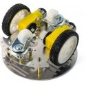 Oem Round 2WD Chassis - Robot Chassis with DC Motor Drive - Gray Aluminum Oem Round 2WD Chassis - Robot Chassis with DC Motor Drive - Gray Aluminum