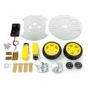 Oem Round 2WD Chassis - Robot Chassis with DC Motor Drive - Gray Aluminum Oem Round 2WD Chassis - Robot Chassis with DC Motor Drive - Gray Aluminum