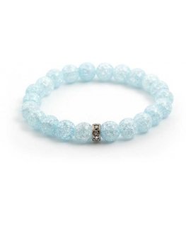 Bennett beaded bracelet in light blue crystal MINK45/17