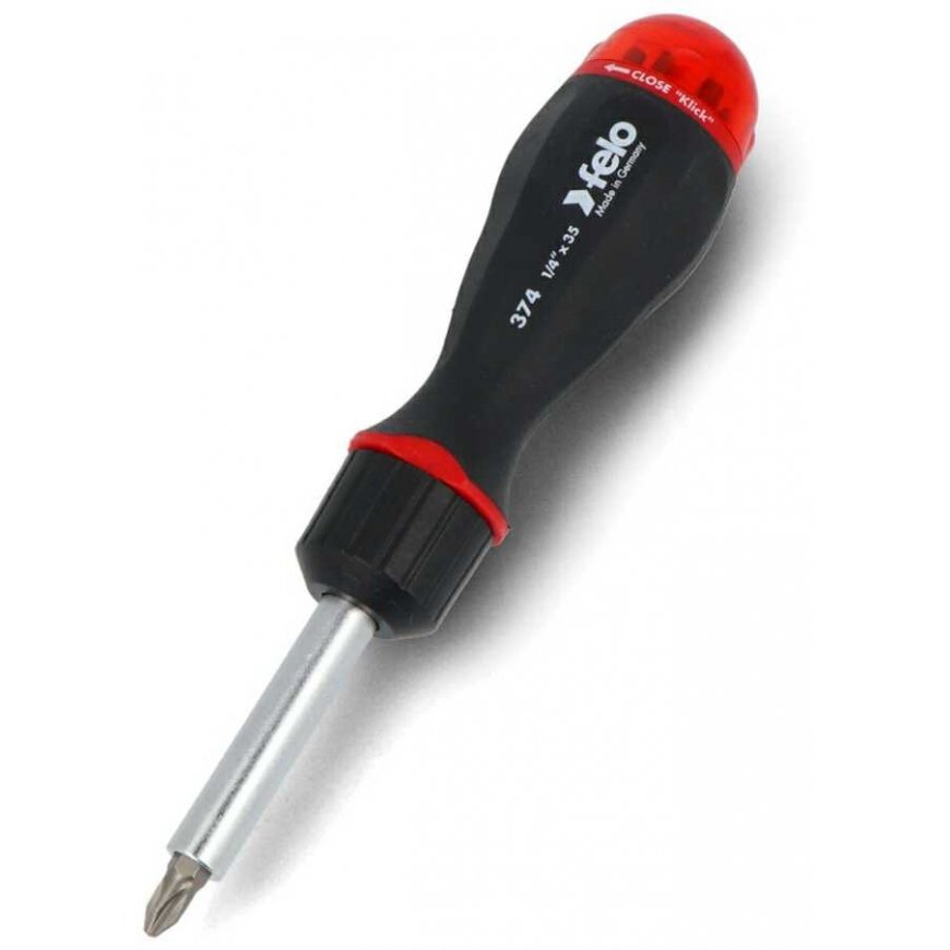 FELO Ratchet screwdriver + 8 bits