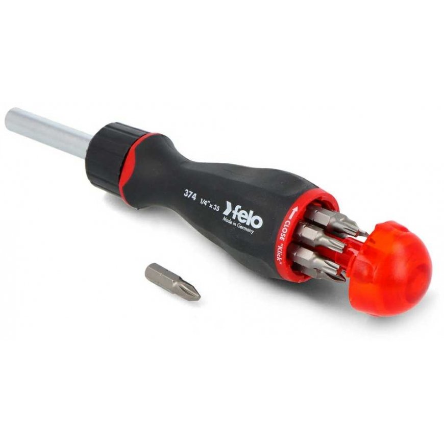 Ratchet screwdriver + 8 bits - Felo 37420405 – 2