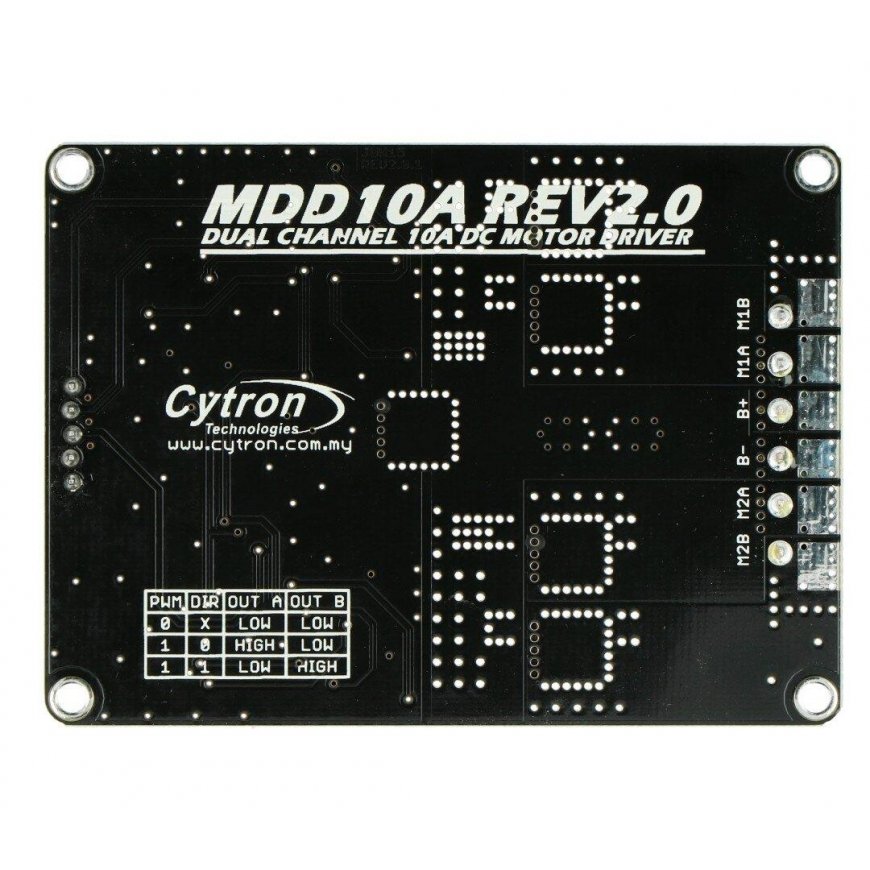 Cytron MDD10A - kaksikanavainen 30V/10A moottoriohjain – 5