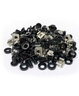 DATACOM-asennussarja M6 (50kpl/pakkaus) - 12mm musta
