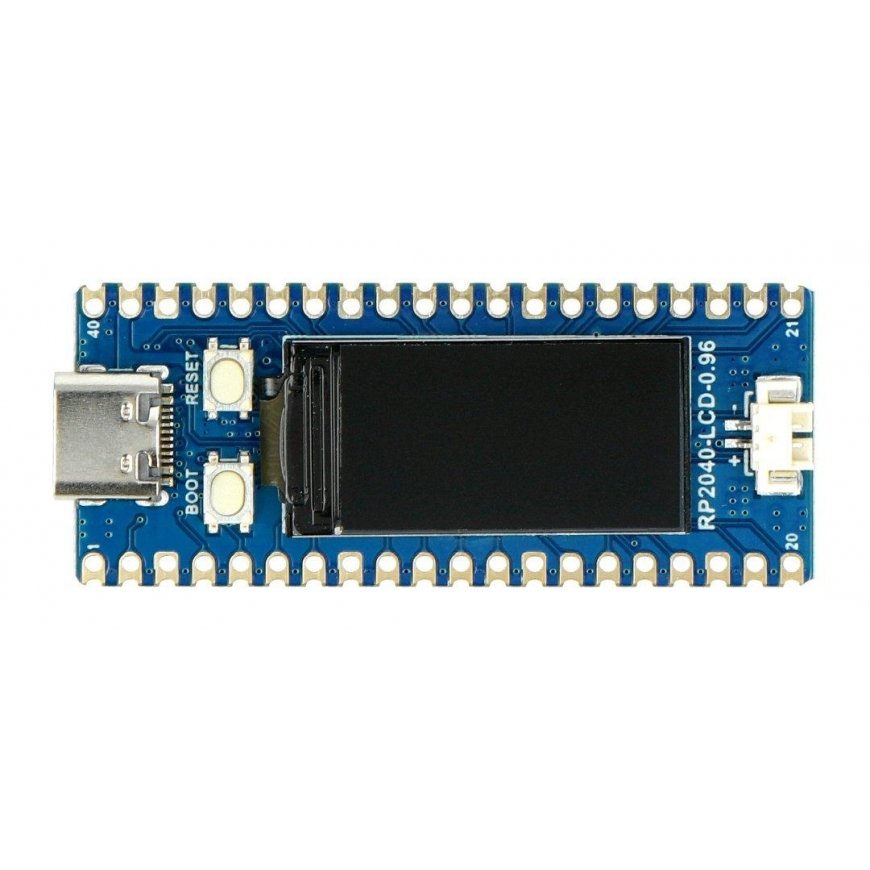RP2040-LCD-0.96 - kortti RP2040-mikrokontrollerilla ja IPS LCD-näytöllä - Waveshare 20330 – 2