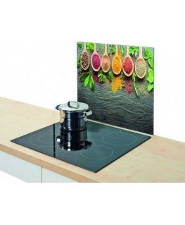 Heat-resistant hob, tempered glass product, universal cutting board, 50x56 cm, ZELLER