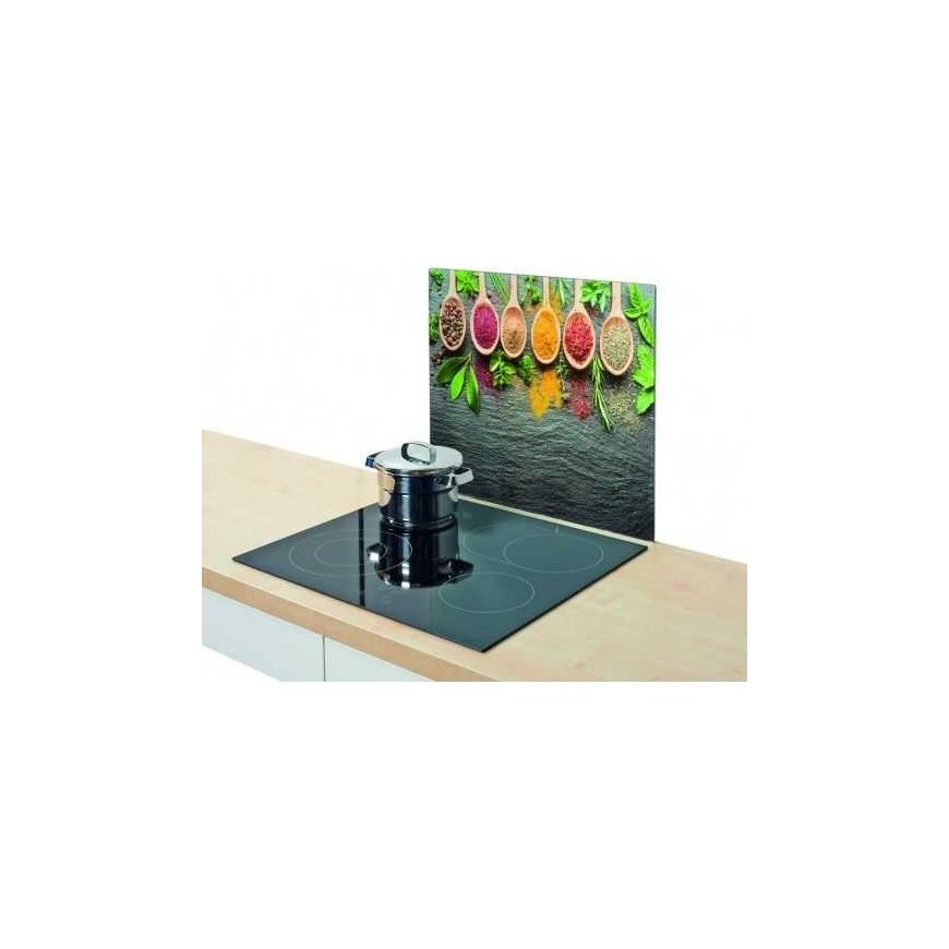 Heat-resistant hob, tempered glass product, universal cutting board, 50x56 cm, ZELLER