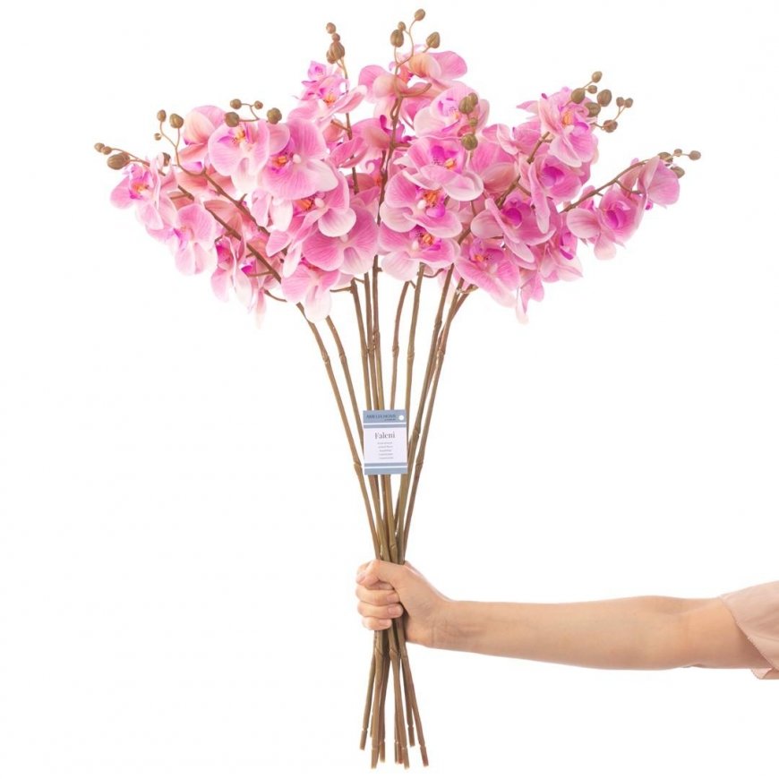 Artificial flower FALENI color pink style modern ameliahome