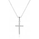 Agate Silver Necklace Cross AGS1595/47 (chain, pendant) Agate Silver Necklace Cross AGS1595/47 (chain, pendant)