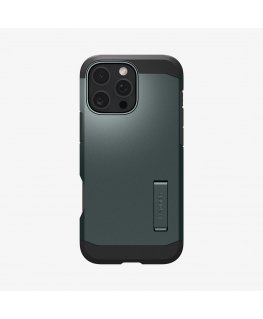 Spigen Tough Armor AI (MagFit) mobile phone case 16 cm (6.3") Cover Green