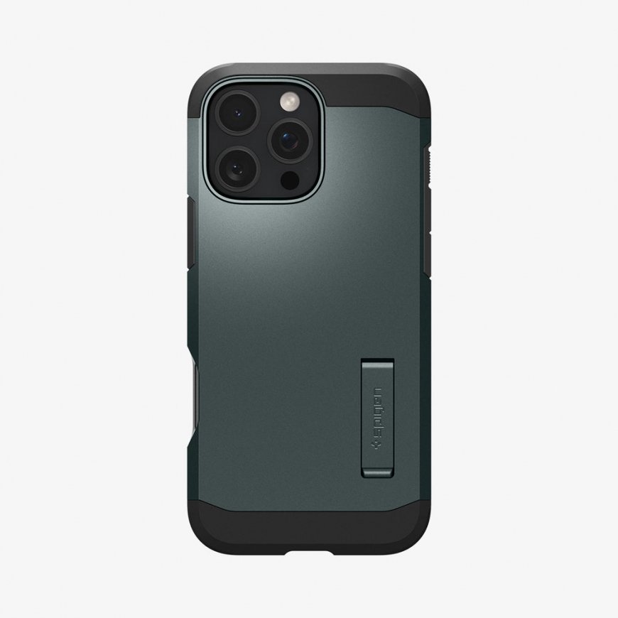 Spigen Tough Armor AI (MagFit) mobiiltelefoni ümbris 16 cm (6.3") Kate Roheline