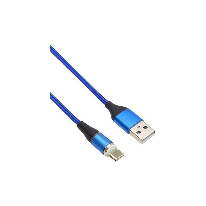 Kabelis USB PremiumCord PremiumCord Magnetinis mikro USB ir USB-C įkrovimo ir duomenų kabelis, 1m, sidabrinis – 2
