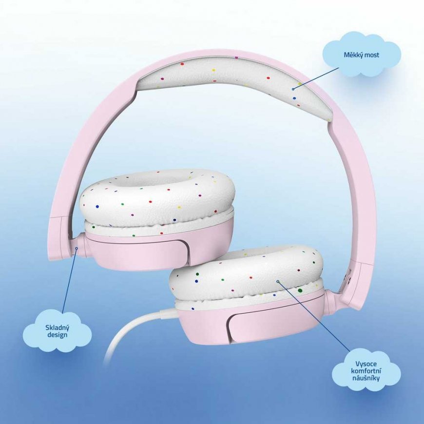 LAMAX SoundKid1 headphones - with headband - pink – 2