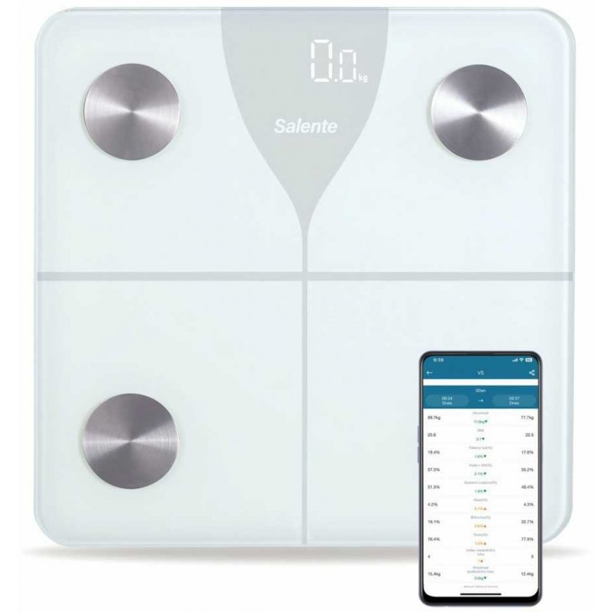 Svarstyklės Evolveo Salente SlimFit baltas