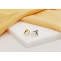 Brilio Silver Minimalist gold-plated earrings with real pearls EA595Y Brilio Silver Minimalist gold-plated earrings with real pearls EA595Y