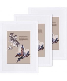 Photo frame Songmics White photo frames, 3 pcs.