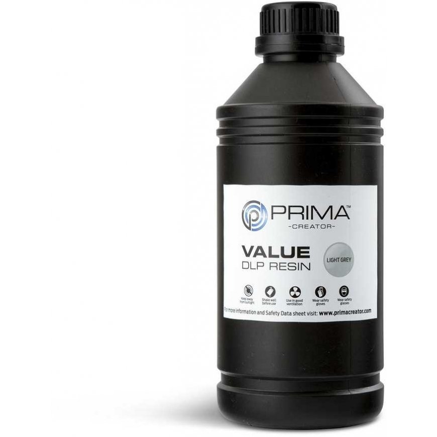 PrimaCreator Value UV/DLP -hartsi - 1000 ml - vaaleanharmaa – 2