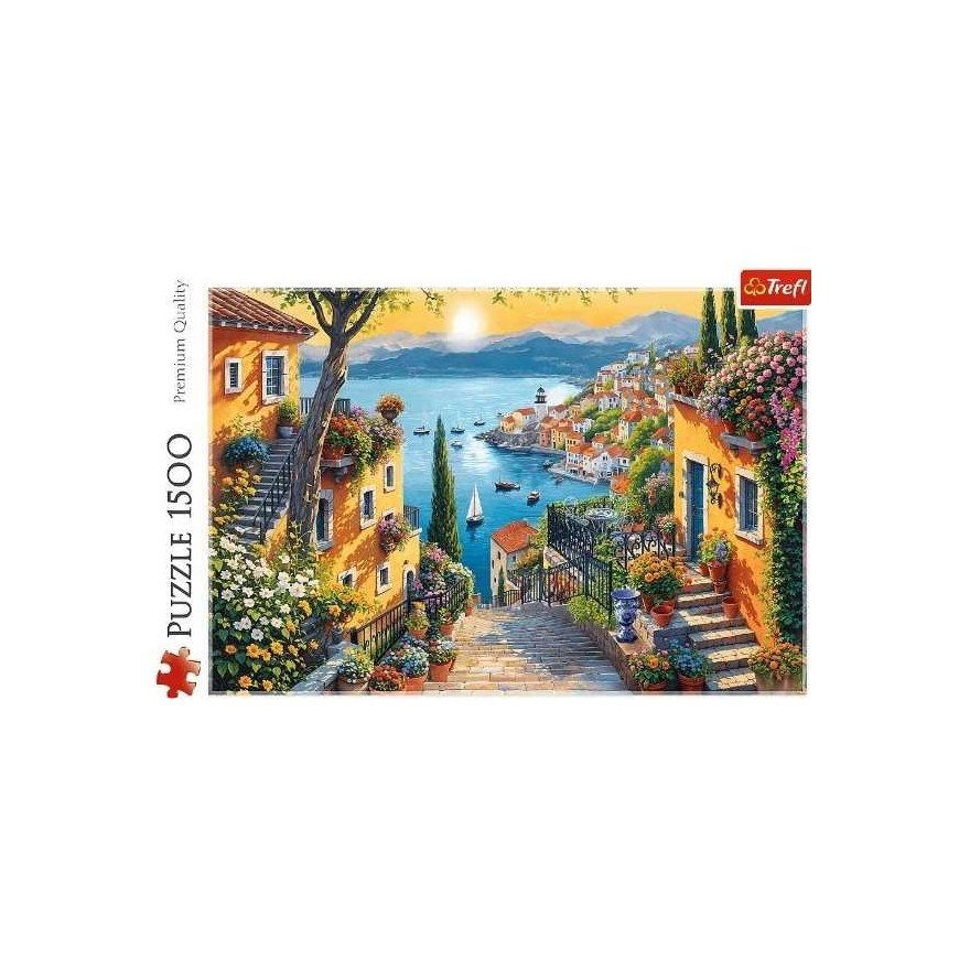 Puzzle Puzzle 1500 Nadmorski Widok Trefl – 3