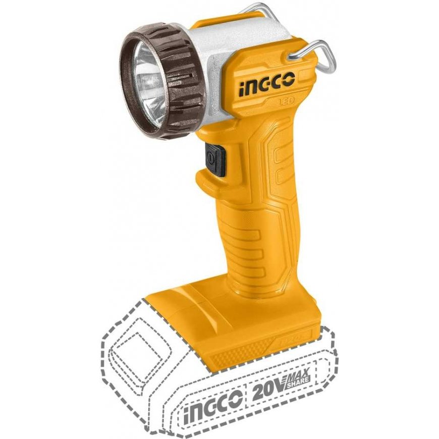 Ingco CWLI2038 cordless work torch without battery and charger