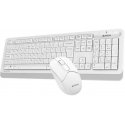 A4tech Klaviatūra ir pelė FG1012, Bezdrátový, US, bílá