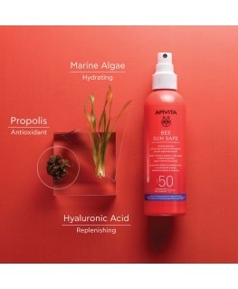 Apivita Bee Sun Safe Hydra Melting ultra-light face and body spray SPF50 200ml