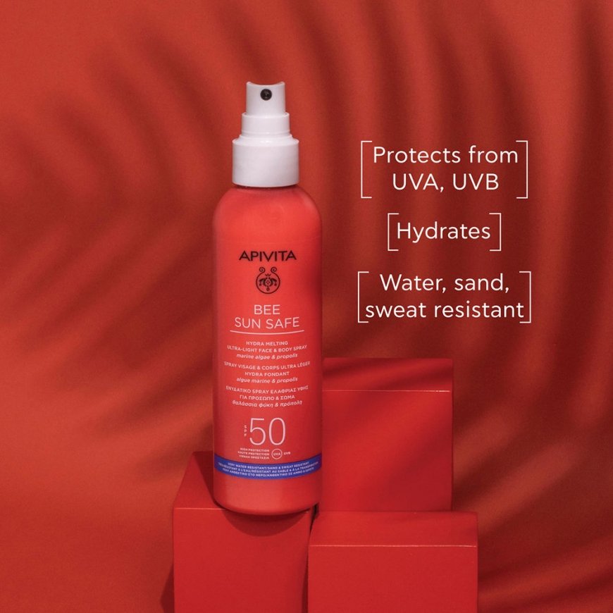 Apivita Bee Sun Safe Hydra Melting ultra-light face and body spray SPF50 200ml – 2