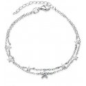 Beneto Playful double silver bracelet with stars AGB732/21 Beneto Playful double silver bracelet with stars AGB732/21