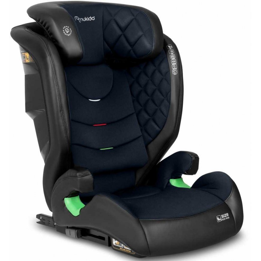 Turvaistuin Nukido Louis musta-tummansininen 15-36 kg ISOFIX – 2